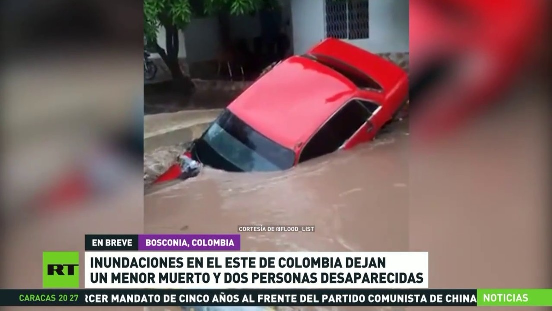 Inundaciones en el este de Colombia dejan un menor muerto y dos personas desaparecidas