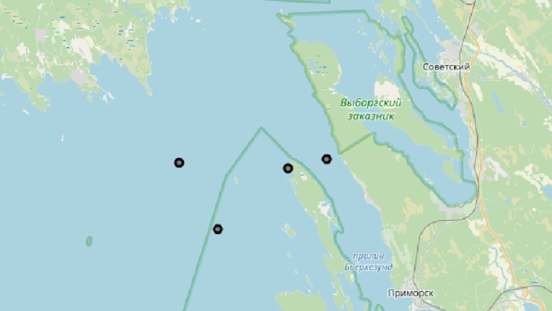 Registran cinco explosiones en la zona del golfo de Finlandia donde comienza el Nord Stream 1