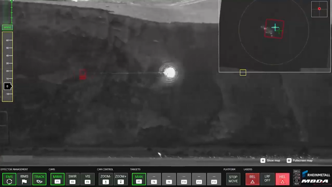 VIDEO: Alemania prueba un arma láser de alta energía contra drones en el mar Báltico