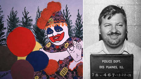 Sitio web que vende objetos de famosos asesinos seriales ofrece una pintura creada por 'Pogo el payaso', uno de los más temidos de EE.UU.