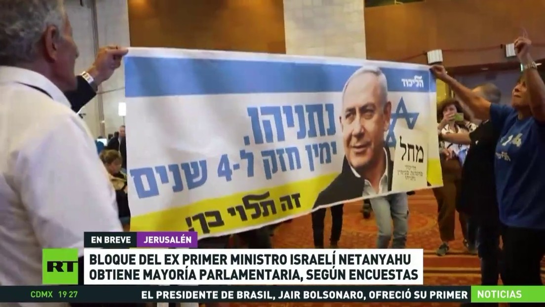 El bloque del ex primer ministro israelí Netanyahu obtiene la mayoría parlamentaria, según encuestas