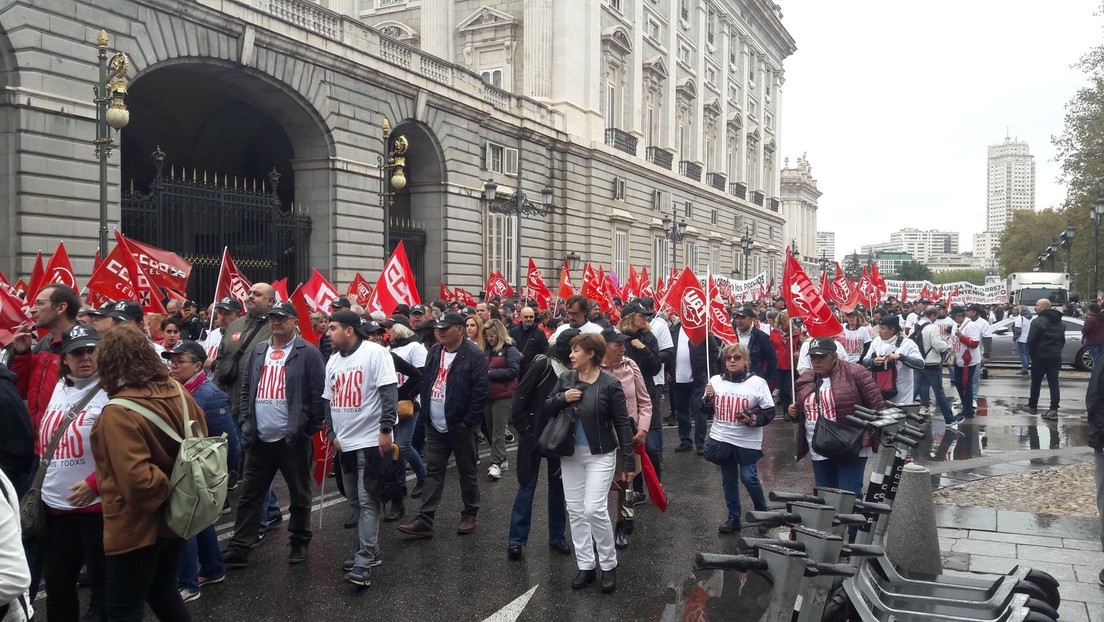 Los sindicatos salen a las calles en Madrid para exigir subidas salariales por la inflación