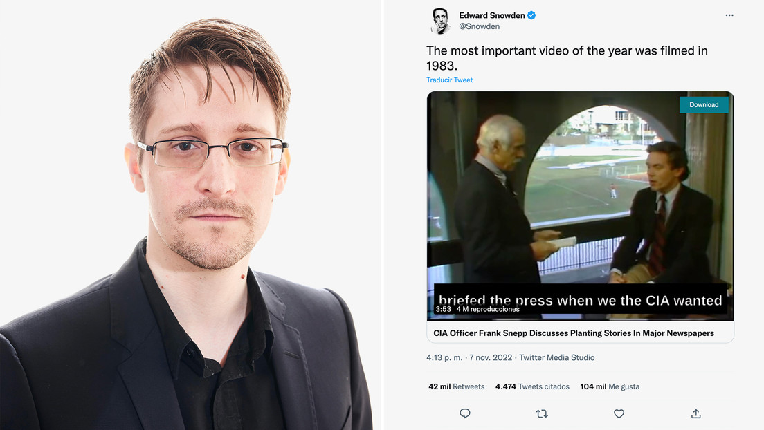 Snowden comparte "el video más importante del año" grabado en 1983
