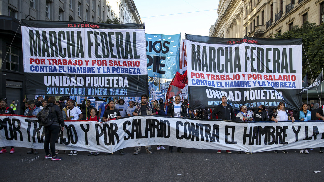'Piqueteros' de Argentina llaman a una protesta en todo el país en reclamo de alimentos