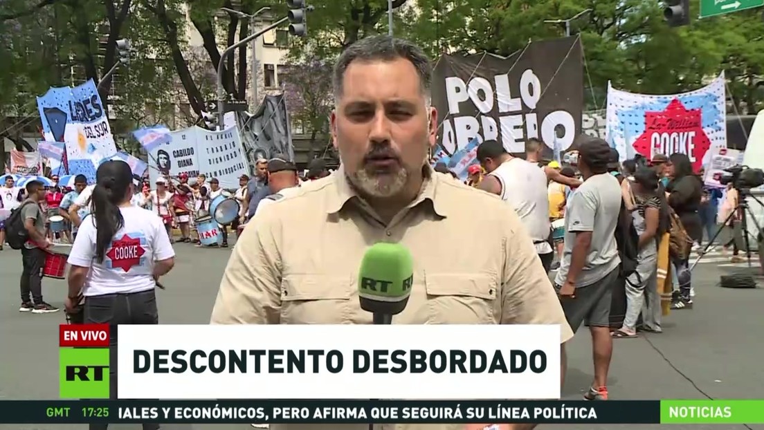 Masiva protesta en Buenos Aires provoca caos en el tránsito