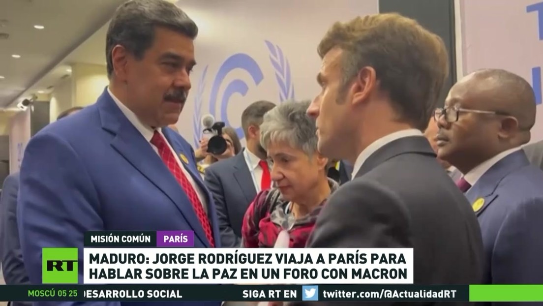 Maduro: Jorge Rodríguez viaja a París para hablar sobre la paz en un foro con Macron