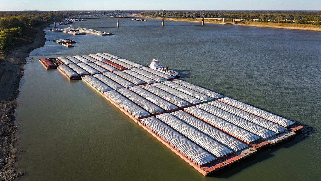 La histórica reducción de las aguas del Misisipi frena las exportaciones de alimentos de EE.UU.