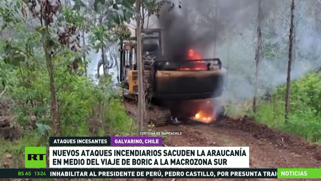 Nuevos ataques incendiarios sacuden La Araucanía en medio del viaje de Boric a la Macrozona Sur