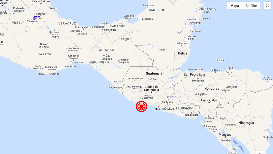 Se registra un sismo de magnitud 6,1 en Guatemala