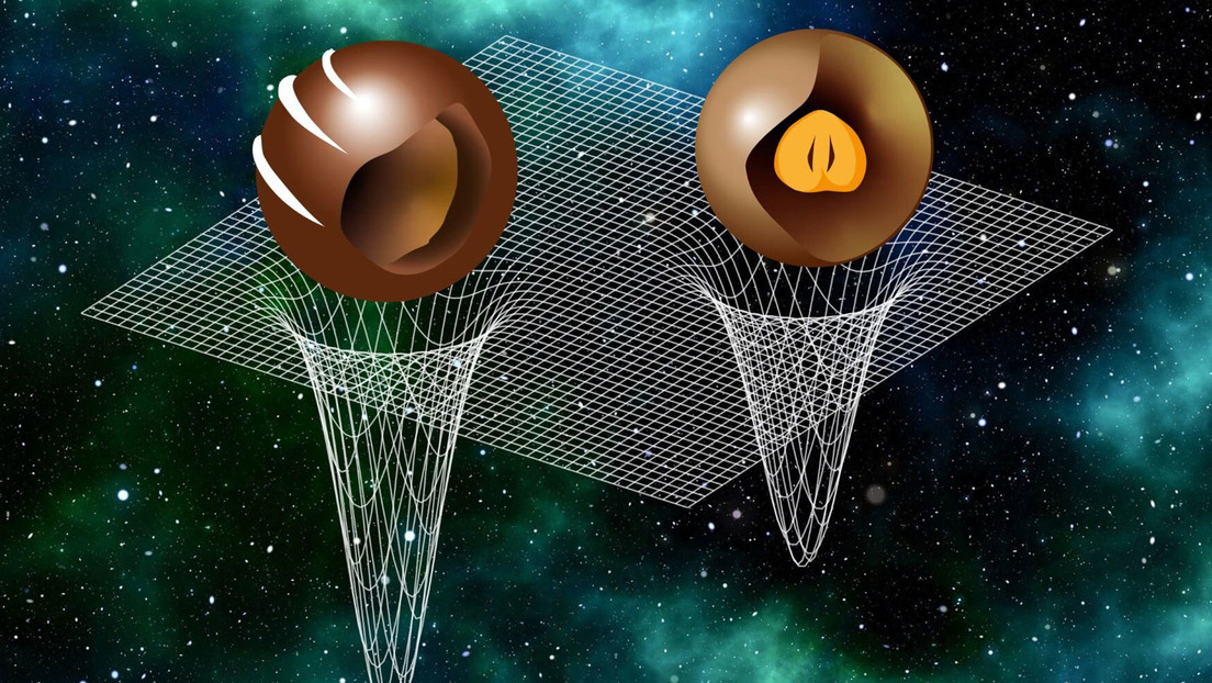 Las estrellas de neutrones se asemejan a bombones de chocolate