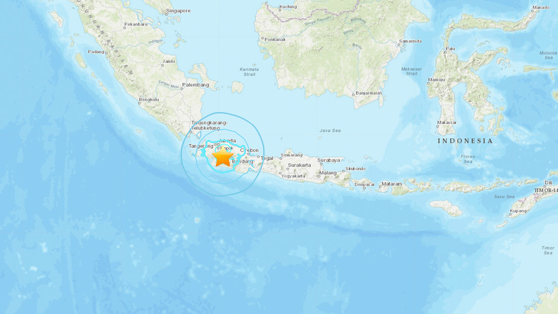 Un terremoto de magnitud 5,6 hace temblar edificios en la capital de Indonesia