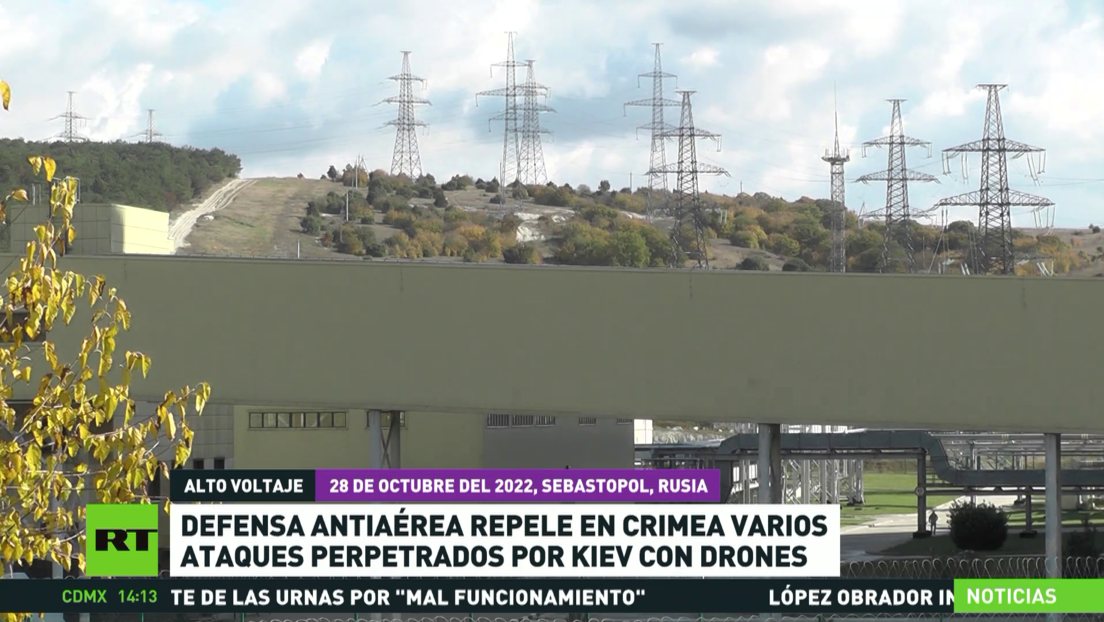 Defensa antiaérea repele en Crimea varios ataques con drones perpetrados por Kiev