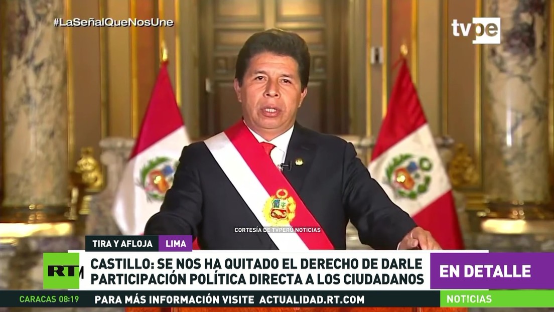 Castillo: Se nos ha quitado el derecho de darle participación política directa a los ciudadanos peruanos