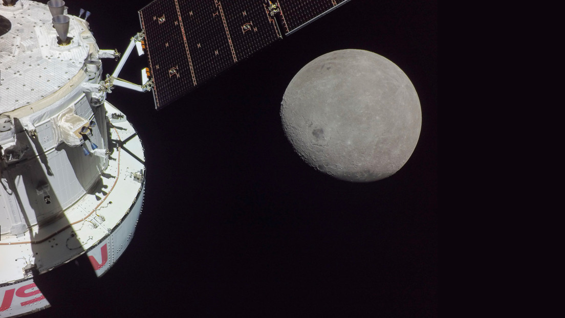 La NASA publica imágenes detalladas de la superficie lunar tomadas por la nave Orión