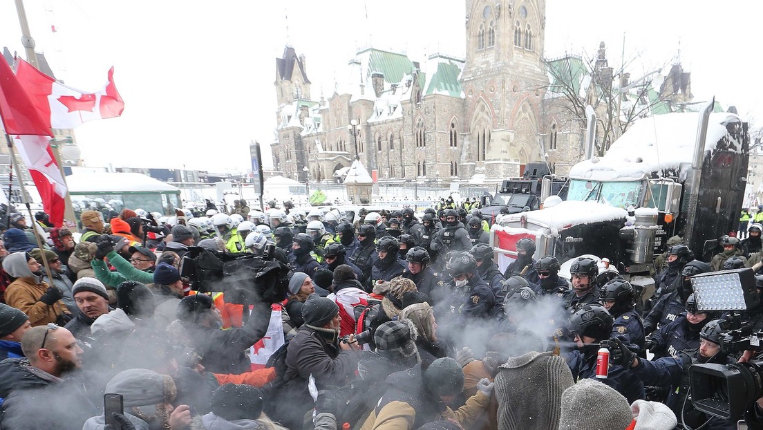 EE.UU. presionó a Canadá para poner fin a las protestas de camioneros de principios de año