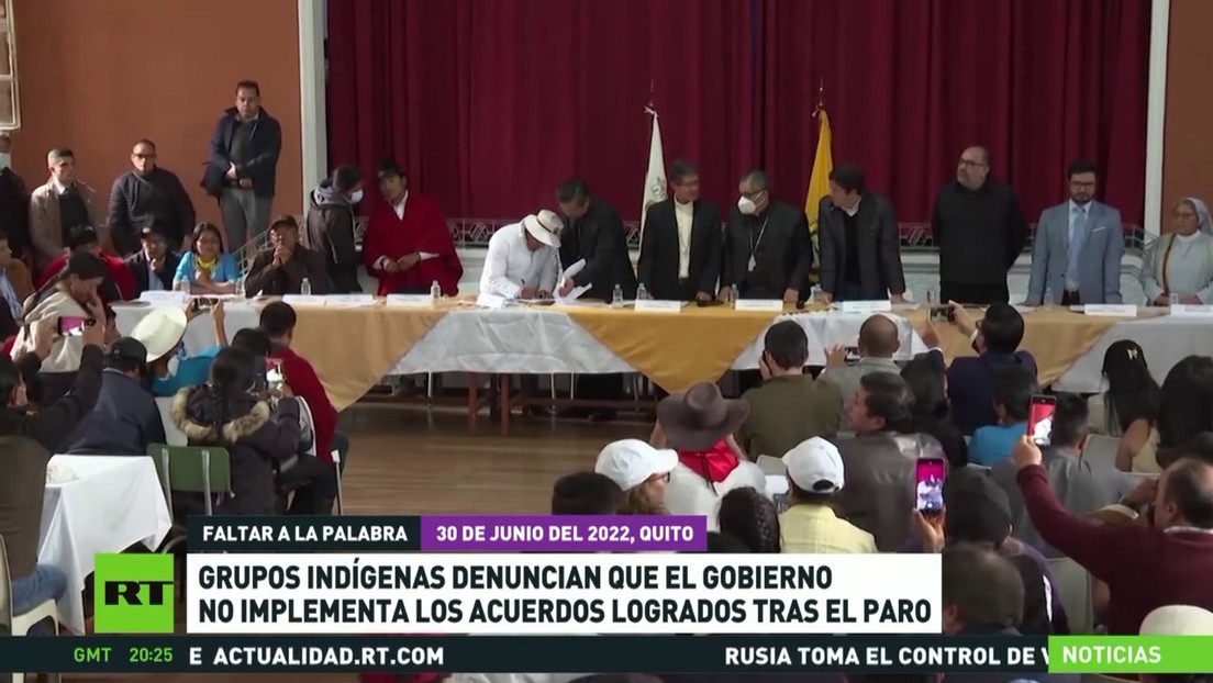 Grupos indígenas denuncian que el gobierno de Ecuador no implementa los acuerdos logrados tras el paro