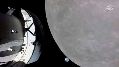 FOTO: La nave espacial Orión se acerca a la Luna medio siglo después de la misión tripulada Apolo 8