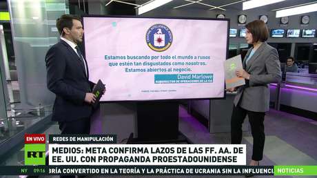 Medios: Meta confirma los lazos de las Fuerzas Armadas de EE.UU. con la propaganda proestadounidense