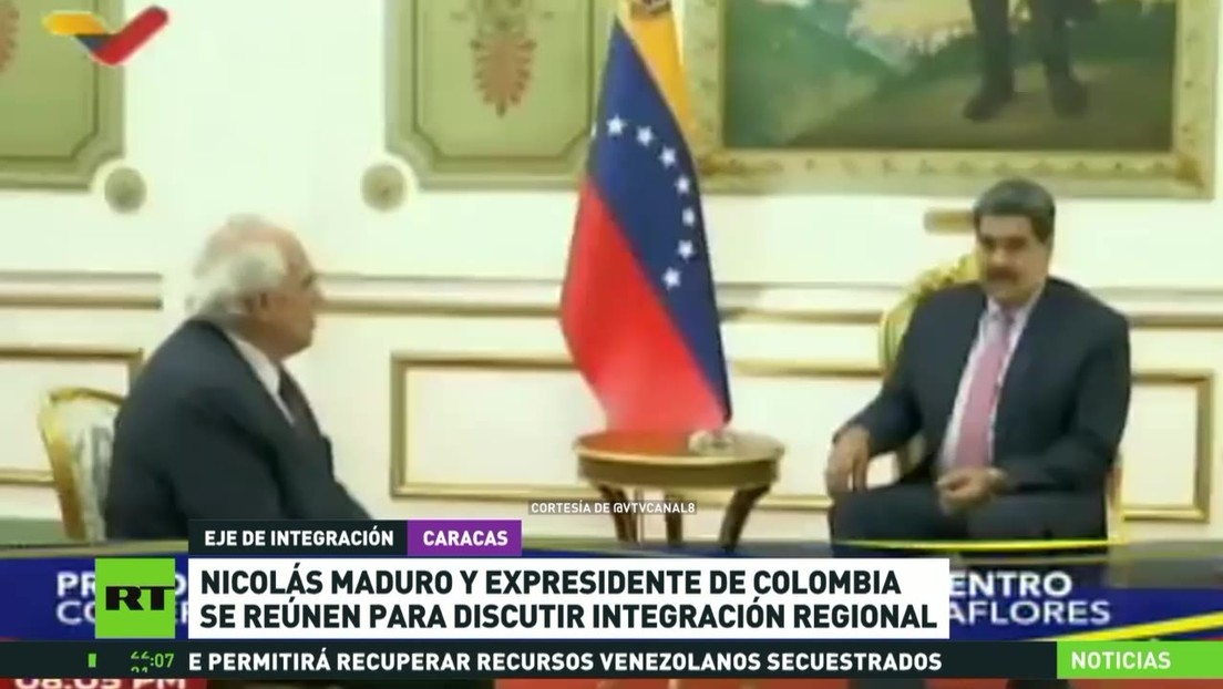 Maduro se reúne con expresidente colombiano para discutir integración regional