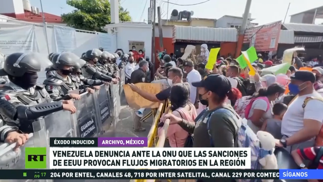 Venezuela denuncia ante la ONU que las sanciones de EE.UU. provocan flujos migratorios en la región