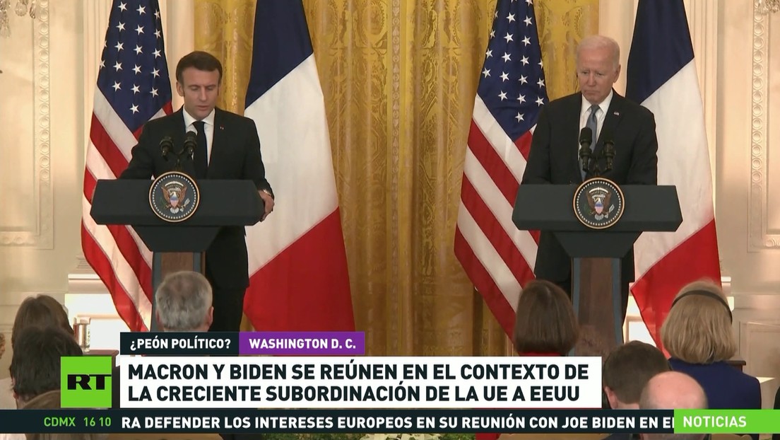 Macron y Biden se reúnen en el contexto de la creciente subordinación de la UE a EE.UU.