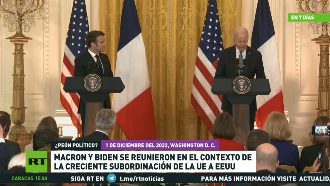 Macron y Biden se reunieron en el contexto de la creciente subordinación de la Unión Europea ante EE.UU.