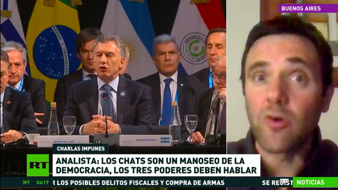 Argentina: polémica por la filtración de un chat entre políticos macristas y jueces para ocultar una reunión
