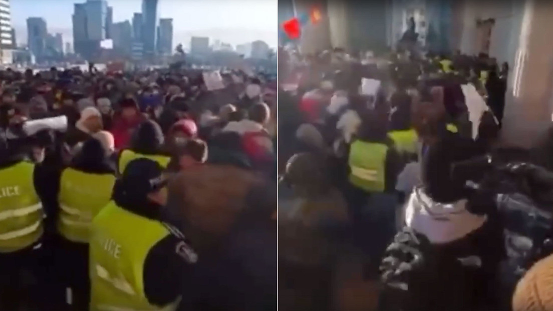 Manifestantes irrumpen en la Casa de Gobierno de Mongolia por un escándalo de robo de carbón (VIDEO)