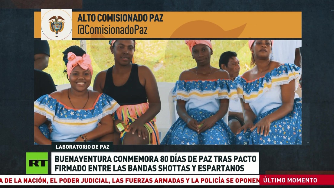 La ciudad colombiana de Buenaventura conmemora 80 días de paz tras pacto firmado entre bandas delictivas