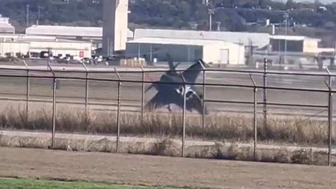 Un caza F-35 se estrella durante un vuelo de entrenamiento en EE.UU (VIDEO)