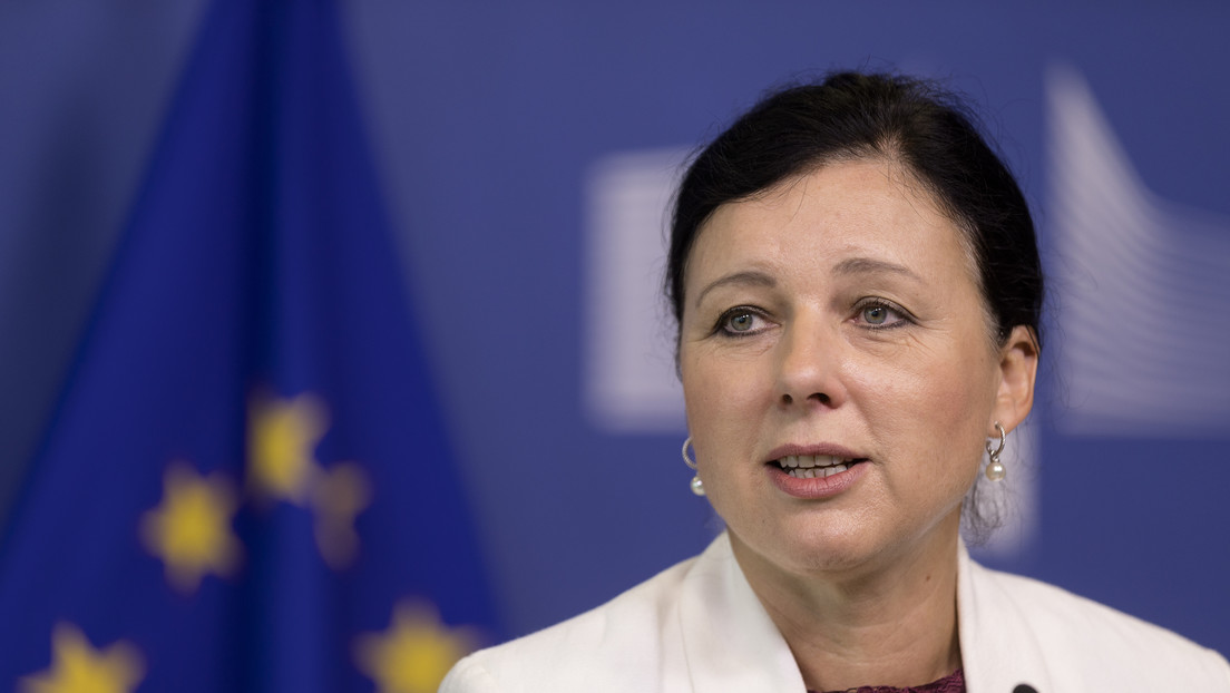 La vicepresidenta de Valores y Transparencia de la Comisión Europea, Vera Jourová.
