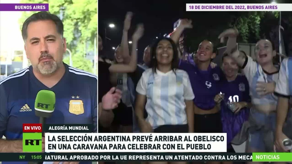 Más de un millón de argentinos festejaron el triunfo de su selección en el Obelisco