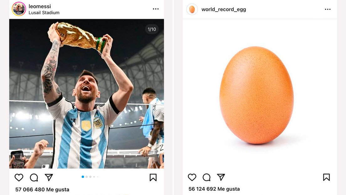 Messi rompe el récord del huevo 'instagramer' y logra más 'likes' que nadie