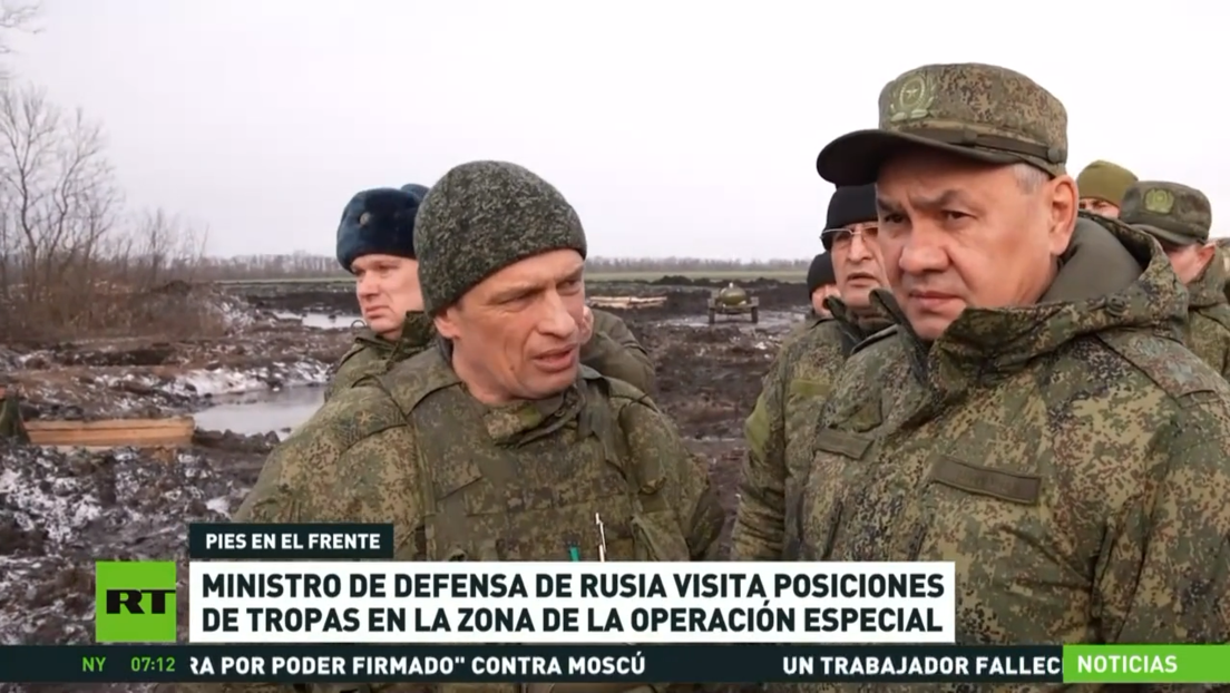 El ministro de Defensa ruso visita posiciones del Ejército en la zona de operación especial