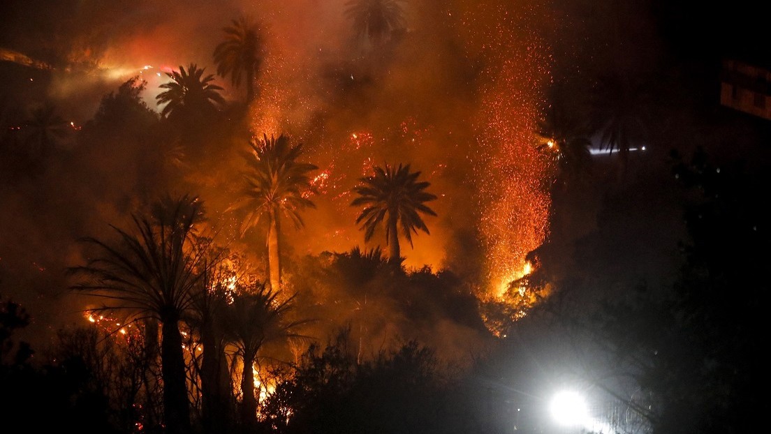 Chile decreta estado de catástrofe por incendios en la provincia de Valparaíso
