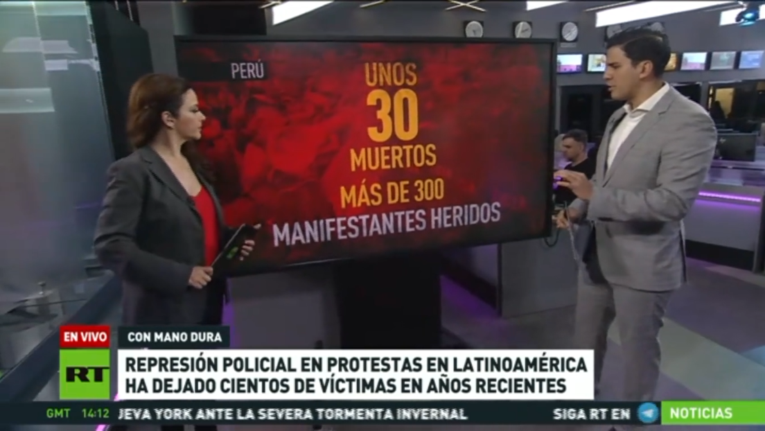 Represión policial en protestas sociales en América Latina deja elevado saldo de muertos