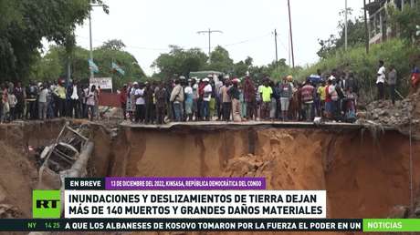 Al menos 120 muertos por inundaciones en la capital de República Democrática del Congo