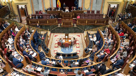 El hemiciclo durante la Sesión Plenaria.