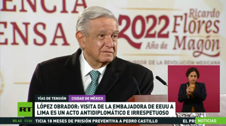 López Obrador: "Visita de la embajadora de EE.UU. a Lima es un acto antidiplomático e irrespetuoso"