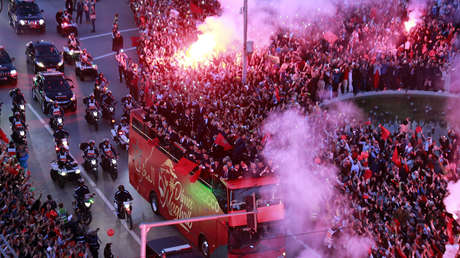 No solo Argentina festeja: el equipo de Marruecos se da un baño de multitudes (VIDEOS, FOTOS)