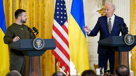 VIDEO: Biden llama al presidente ucraniano "Velenski" en su rueda de prensa conjunta