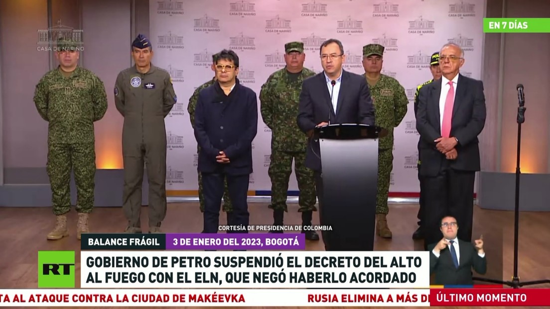 El Gobierno de Colombia suspendió el decreto del alto al fuego con el ...