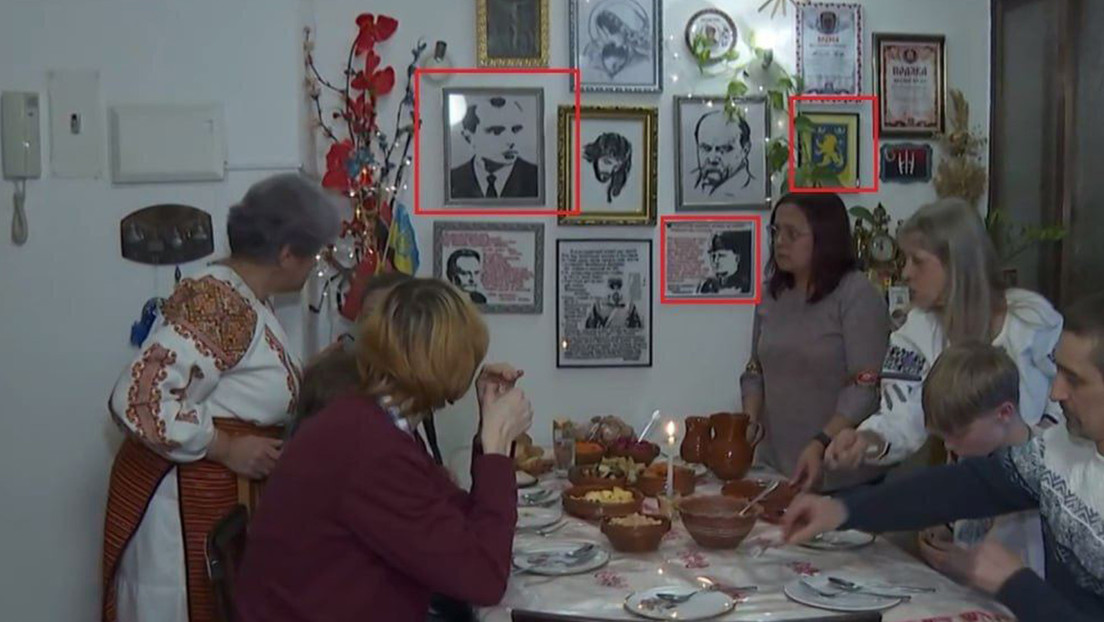 La televisión española capta simbología nazi en la vivienda de una familia de refugiados ucranianos en un reportaje sobre la Navidad