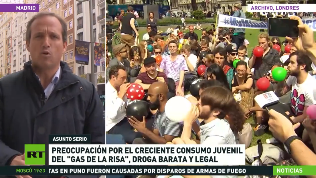 El aumento del consumo juvenil de 'gas de la risa' preocupa en Europa
