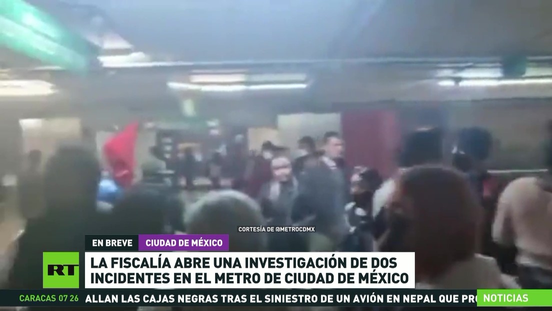 La Fiscalía abre una investigación de dos incidentes en el metro de la ciudad de México