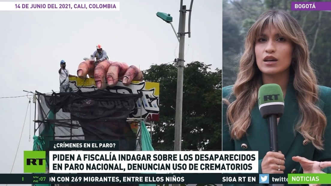 Denuncian el uso de hornos crematorios para desaparecer gente durante el paro nacional en Colombia y piden que la Fiscalía investigue