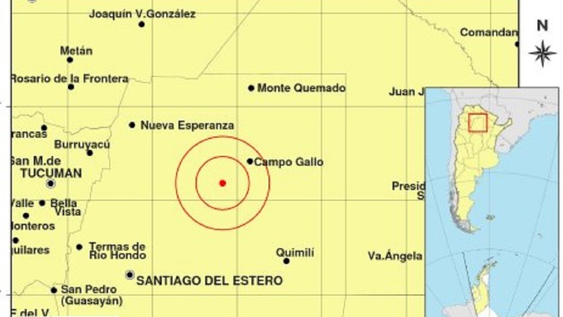 Se registra un sismo de magnitud 6,5 en el norte de Argentina