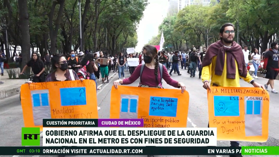 Gobierno mexicano afirma que el despliegue de la Guardia Nacional en el metro es con fines de seguridad