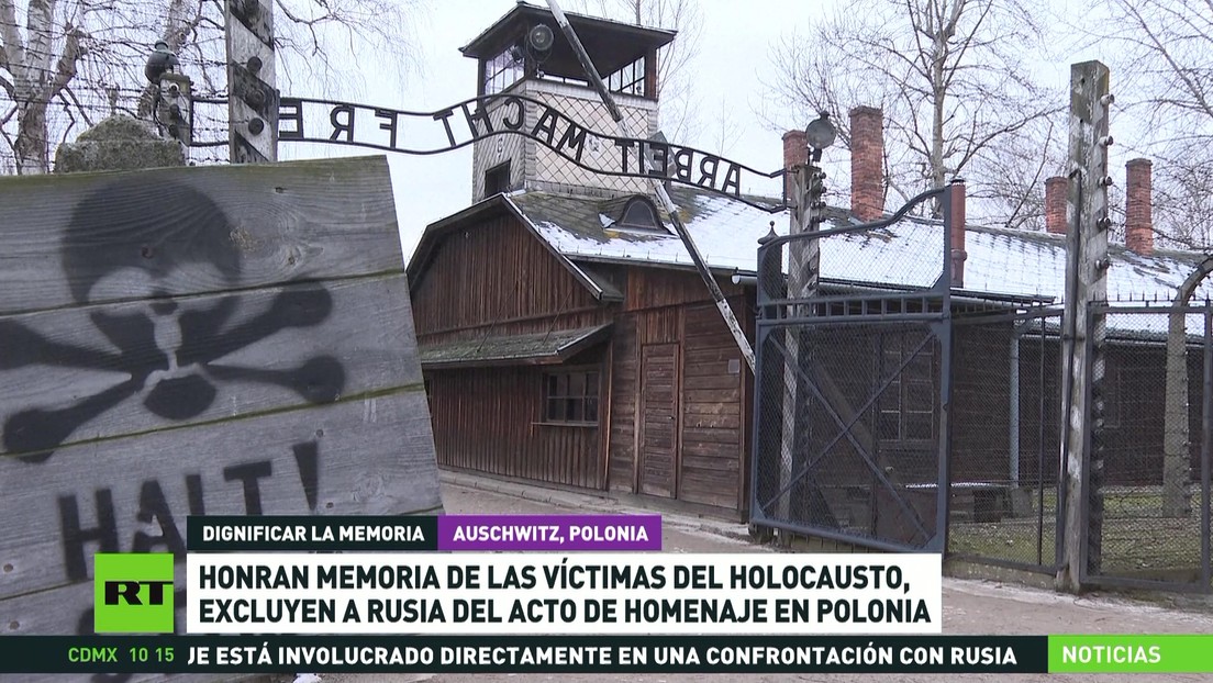 Honran memoria de las víctimas del Holocausto mientras Rusia queda excluida del acto de homenaje en Polonia