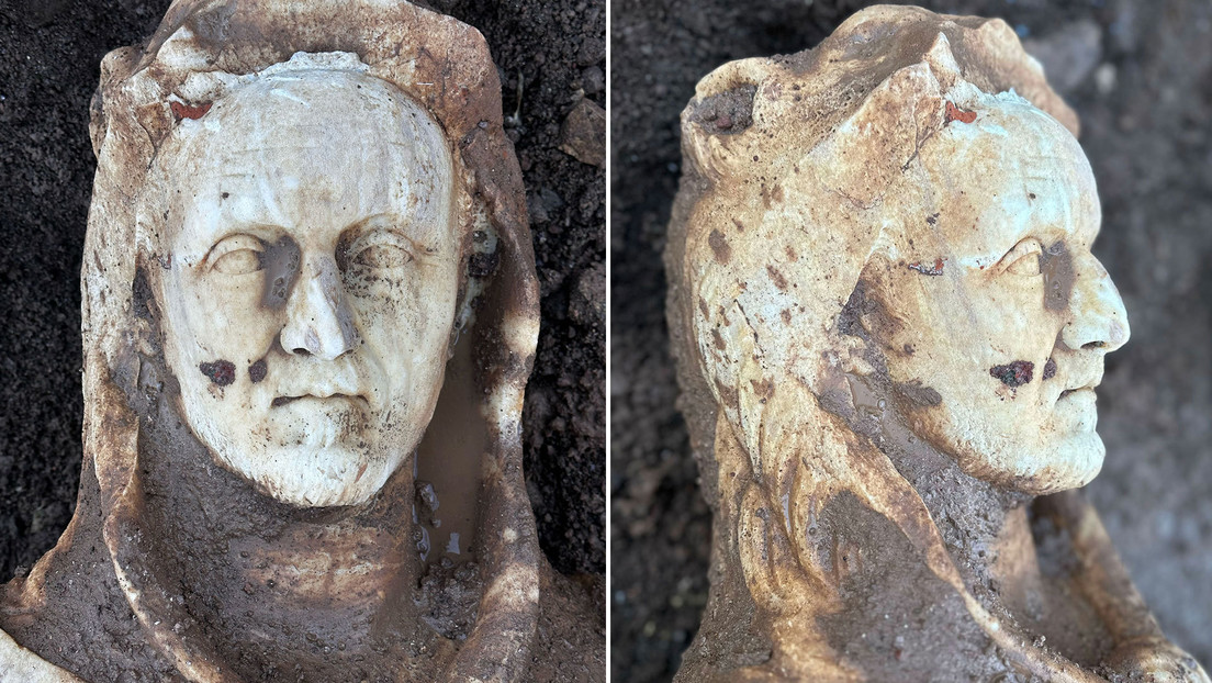 Descubren estatua de Hércules durante reparación de alcantarillado en Roma